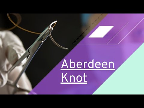 How to tie an Aberdeen Knot - Veterinary Suture Skills