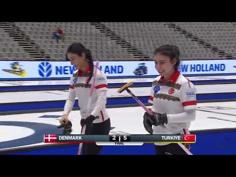 #wwcc2023 Türkiye defends 2 points lead and defeats Denmark despite injury & burned stone