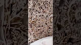 Download lagu The Kashth 'Rani' Four Poster Mango Wood Hand Carved Bed - Whitewash mp3