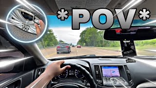 SLIDING AND CUTTING UP THROUGH TRAFFIC IN MY “STOCK” INFINITI G37 (POV DRIVE) I LOSE CONTROL😱