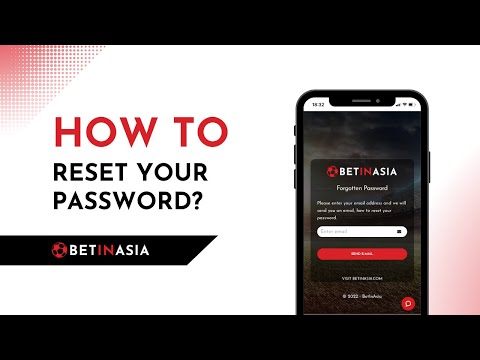 How to reset your password at BetInAsia?
