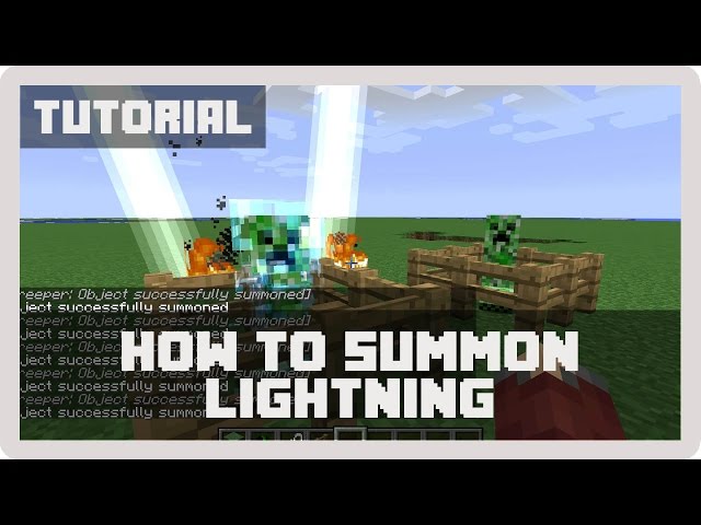 Minecraft How To Summon Lightning With A Stick How to Summon Lightning in Minecraft