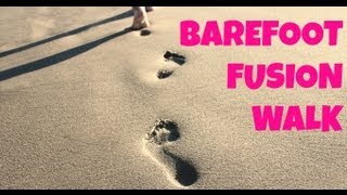 30 Minute Barefoot Fusion Walk | Full Length Low Impact Cardio Exercise for Beginners