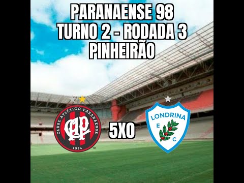 Paranaense 98 - 2º Turno - 3ª Rodada - Atlético 5x0 Londrina