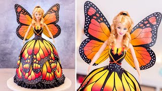 🦋 BUTTERFLY Barbie CAKE 🦋 Not easy, but so 𝓑𝓮𝓪𝓾𝓽𝓲𝓯𝓾𝓵 😍