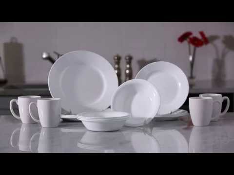 Corelle Dazzling White Unbreakable Dinnerware
