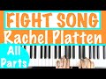 How to play FIGHT SONG - Rachel Platten Piano Chords Accompaniment Tutorial