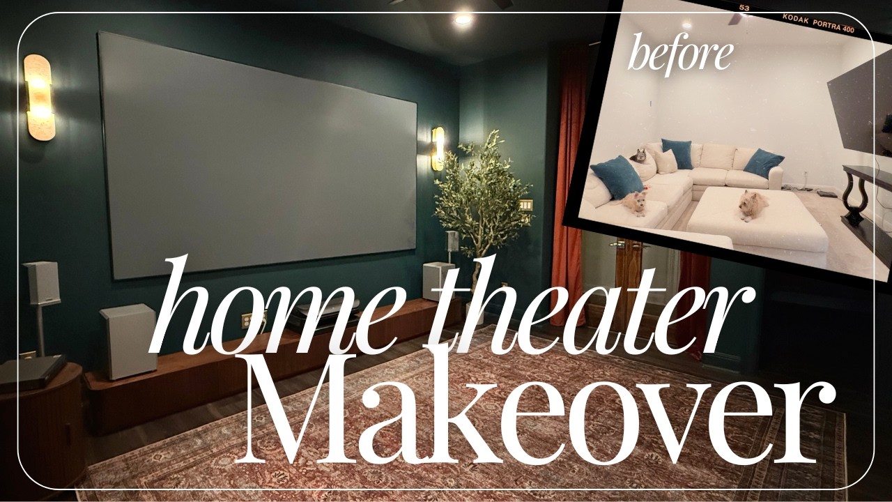 Ultimate Home Theater Transformation | Empty Room to Luxury Movie Room Makeover | Before and After