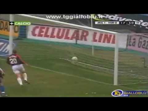 Serie A 1999-2000, day 25 Milan - Verona 3-3 (Albertini, 2 Shevchenko, Apolloni, Laursen, Cammarata)