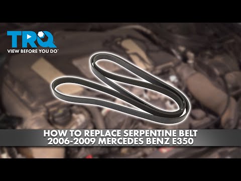 How to Replace Serpentine Belt 2006-2009 Mercedes Benz E350