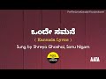 Onde Samane Duet Song Lyrics In Kannada Sonunigam Shreya Ghoshal FeelTheLyrics