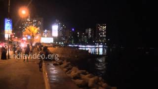 Night View of Haji Ali Dargah in Mumbai 