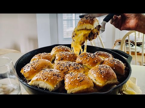 Cheesy Baked Sloppy Joe Sliders Recipe