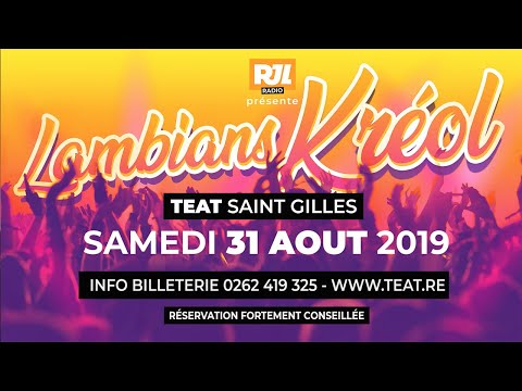 Lambians kreol le Samedi 31 aout 2019 au TEAT SAINT GILLES