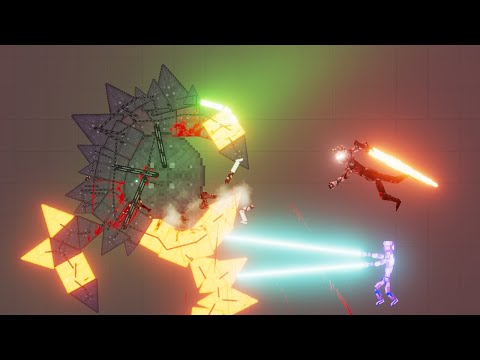 Corruption of the Divine and Electro Droid vs Acid Monster - People Playground 1.21.3