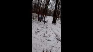 preview picture of video 'Yea Sledding!! Thats a Broke Arm....   :/'