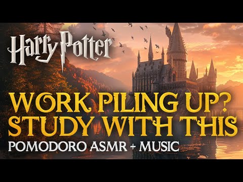 ✏️Harry Potter Pomodoro: 6h Intense Study Session 📚 Hogwarts Satisfying Motivational background ASMR