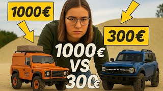 Unglaublich! So viel Unterschied zwischen 300 € und 1000 € RC Crawlern?