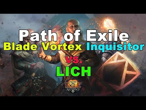 Blade Vortex Inquisitor vs LICH (Path of Exile 3.1. Abyss League)