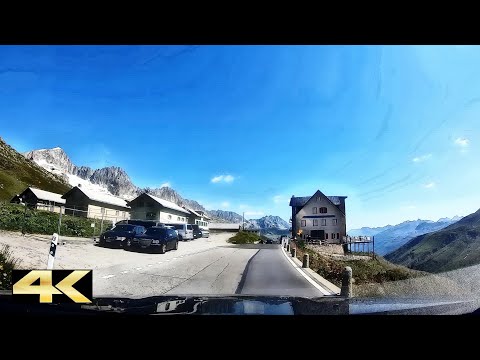 Autofahrt über den Furkapass - von Gletsch nach Realp | Schweiz