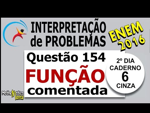 ENEM 2016 | QUADRATIC FUNCTION | QUESTION 154 WITH COMMENTS