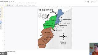RG - 13 Colonies Label Map - Google Slides