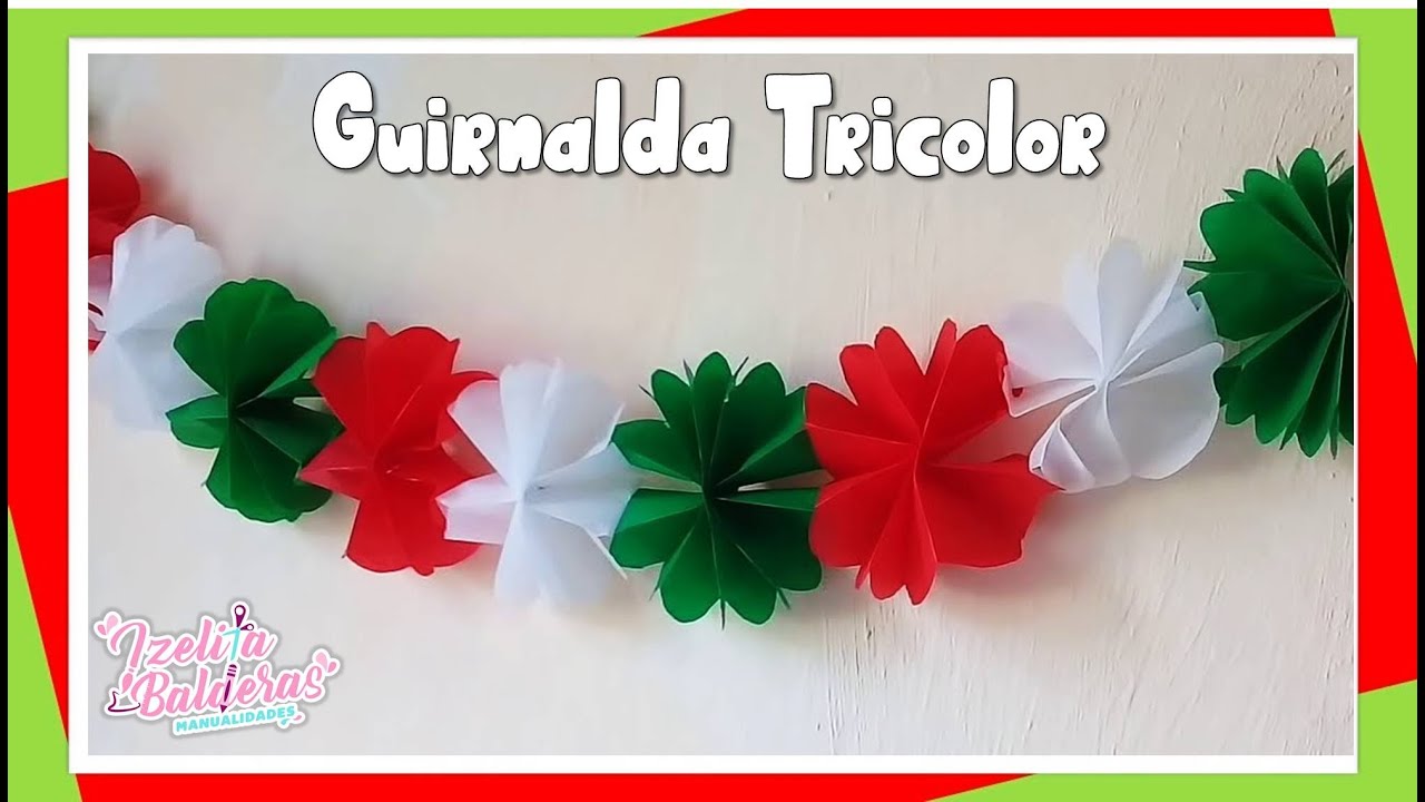 Watch Guirnalda Tricolor - Flores de papel - Adorno para Fiestas patrias Now Guirnalda Tricolor - Flores de papel - Adorno para Fiestas patrias
