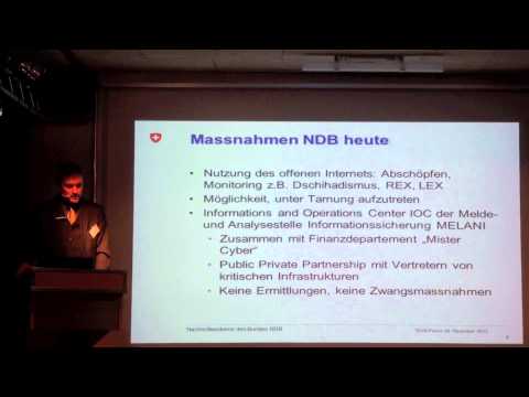 Jürg Bühler, NDB: Nachrichtendienst im Internet - heute und morgen