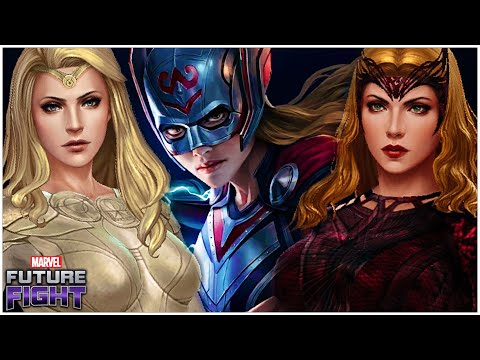 THE STRONGEST UNIVERSAL FEMALE SUPER HERO! JANE FOSTER DESTROYS WANDA & THENA l Marvel Future Fight