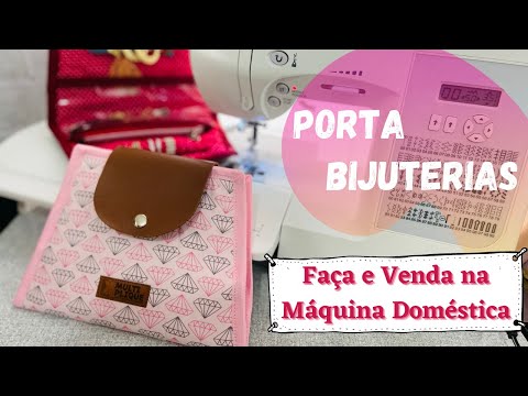 Porta Bijuterias muito fácil na Maquina Doméstica - DIY Passo a Passo