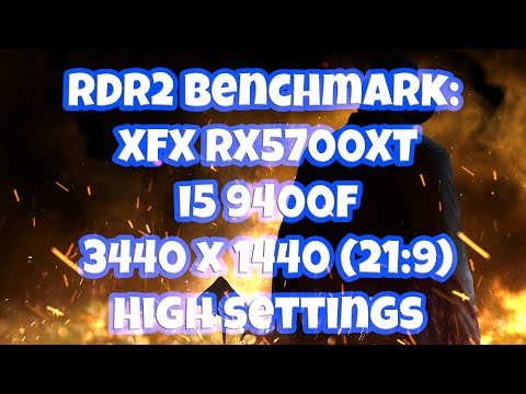 RDR2 RX5700XT Ultrawide I5 9400F Benchmark 3440 x 1440