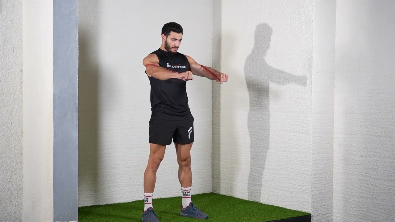 Chest Press with Resistance Band exercise thumbnail