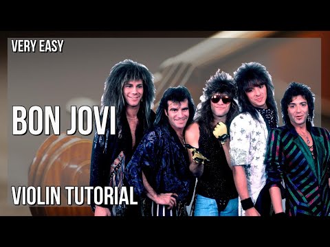 How to play Bon Jovi by It's My Life on Violin (Tutorial)