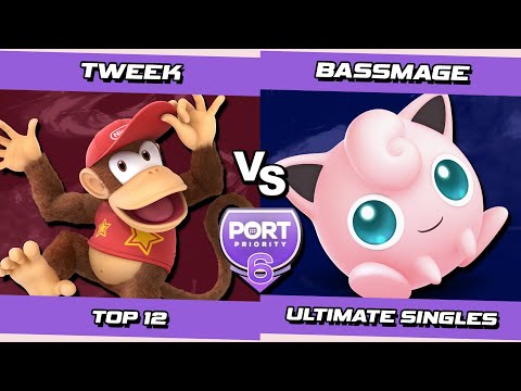 Port 6 Top 12 - Tweek (Diddy Kong) Vs. BassMage (Puff) SSBU Ultimate Tournament