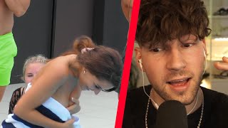 SIE SPRINGT NVCKT IN POOL! 😳 Temptation Island #4