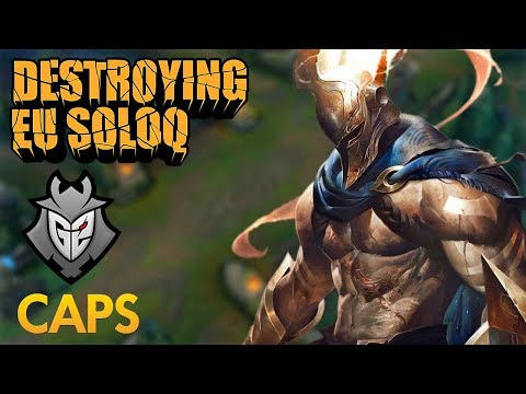 Destroying EU SoloQ: G2 Caps - Pantheon Mid Lane - KDA 10/2/13