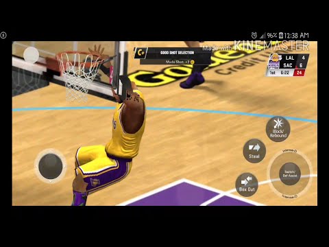 Dunking on the kings in Nba2k20 mobile my career mode EP 1