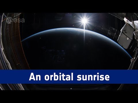 Horizons mission time-lapse – an orbital sunrise
