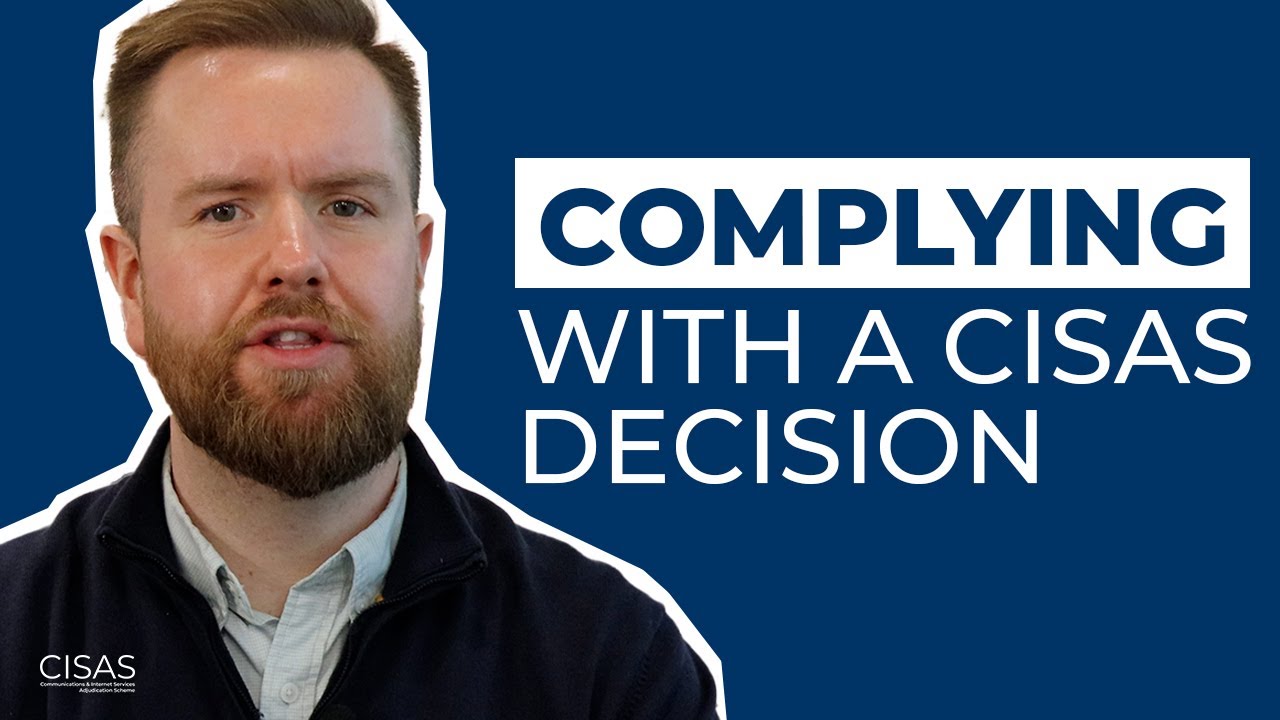 Complying with a CISAS Decision