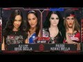 WWE Raw Aj lee & Brie Bella vs Paige & Nikki ...