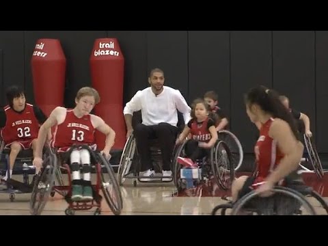 Batum Hosts 'Wheel Blazers' For Holiday Hoops