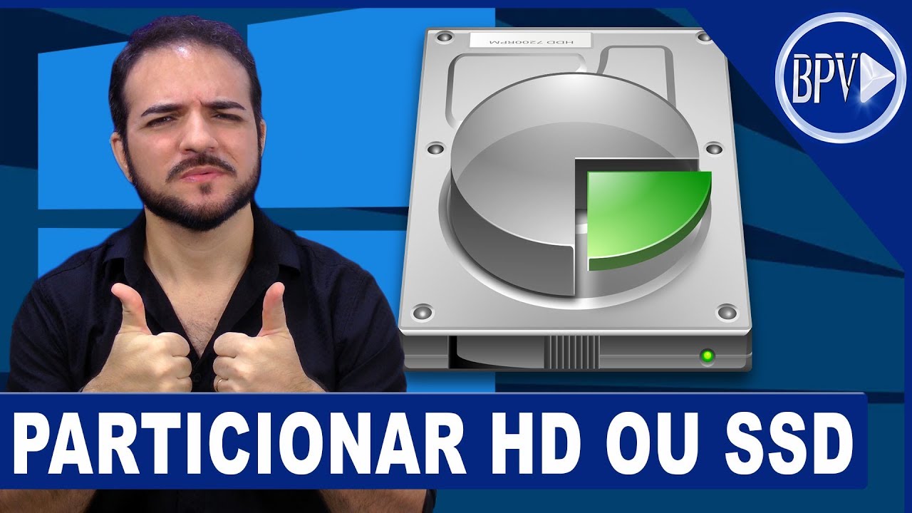 Como PARTICIONAR o HD na Hora de FORMATAR o Windows - Série Formatação BPV!