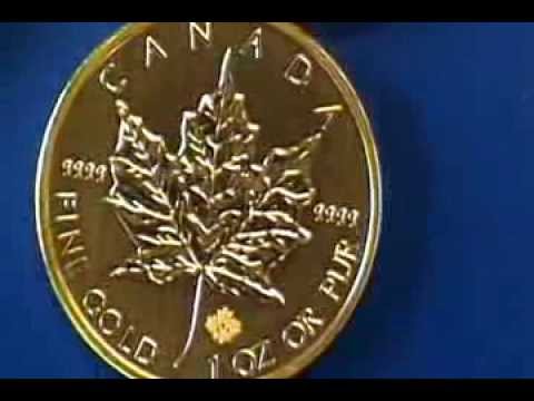 1 ounce gold RCM Maple Leaf coin