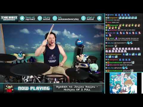 The8BitDrummer plays Nichijou OP 2 FULL (Hyadain no Joujou Yuujou)