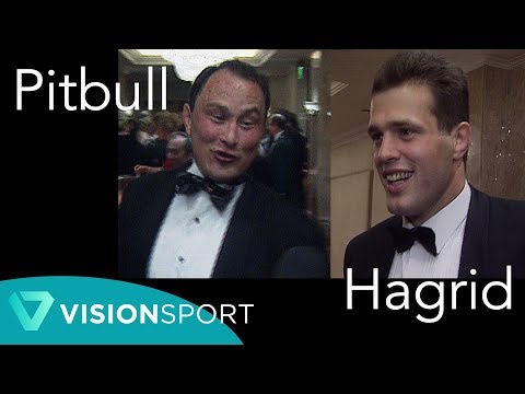 'Pitbull" Brian Moore heckles Harry Potter giant Martin Bayfield