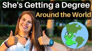 She's Getting a Degree Around the World