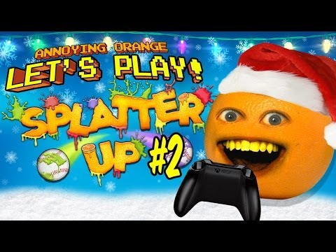 Annoying Orange Let's Play Splatter Up #2: Merry Splatmas!