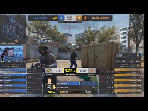 HARD PLAY СМОТРИТ NAVI ПРОТИВ HARD LEGION НА ОТБОРАХ К МАЖОРУ. 2 КАРТА - OVERPASS