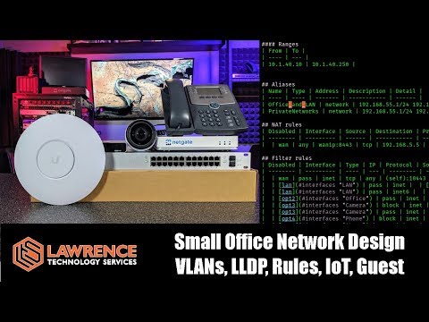 Office Network Design and Planning with VLANs, LLDP, Rules, IoT, Guest using UniFi & pfsense