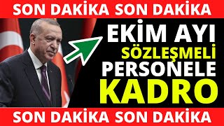 SÖZLEŞMELİLERE KADRO MÜJDESİ SON DAKİKA 2022 ! SÖZLEŞMELİLERE KADRO !